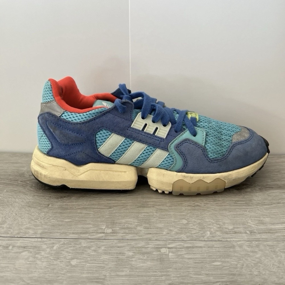 Adidas ZX Torsion Sneakers Cyan Blue Green Mens Size 9 Retro Shoes EE4796